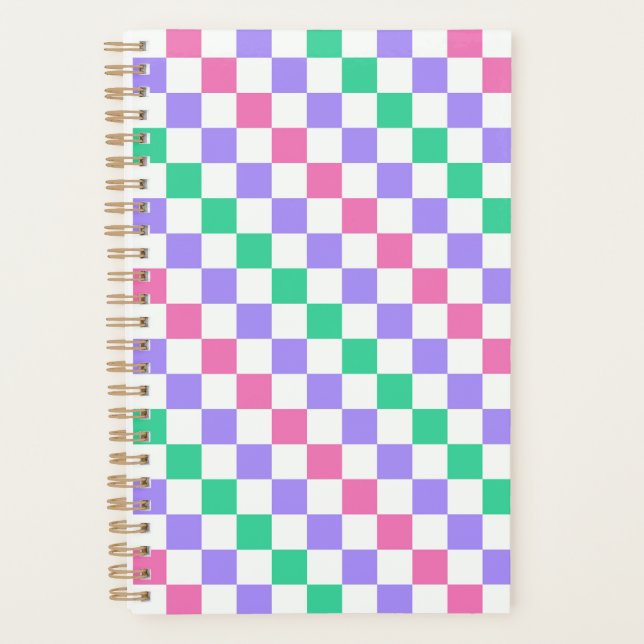 Agenda Candy shop diagonal checkerboard pattern (Anverso)