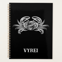 Cangrejo tribal blanco y negro