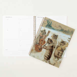 Agenda Canto de gatos Carol por Louis Wain