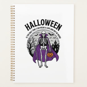 Agenda Capa divertida de Halloween de esqueleto cita dise