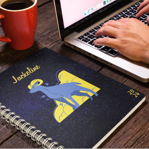 Agenda Capricornio Zodiac l Galaxia moderna Calendario de
