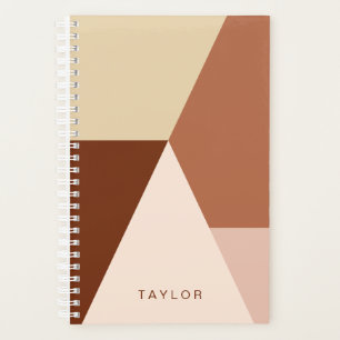 Agenda Capuchino geométrico abstracto moderno mínimo