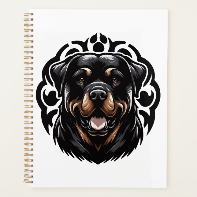 Agenda Cara de perro Rottweiler (Anverso)