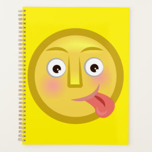 Agenda Cara divertida con la lengua fuera Emoji