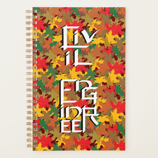 Agenda Carácter blanco de ingeniero civil (Anverso)