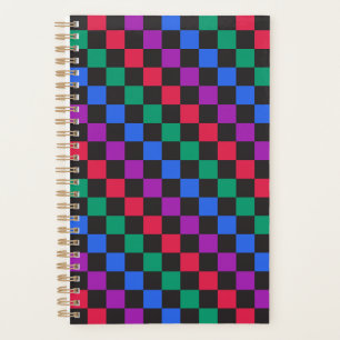 Agenda Caramelo joya patrón de tablero de ajedrez diagona