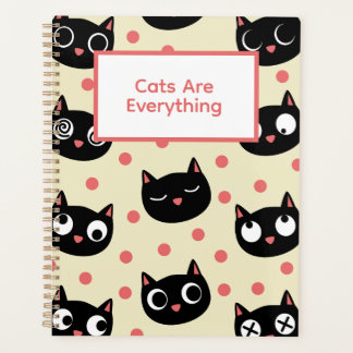 Agenda Caras de gato divertidas