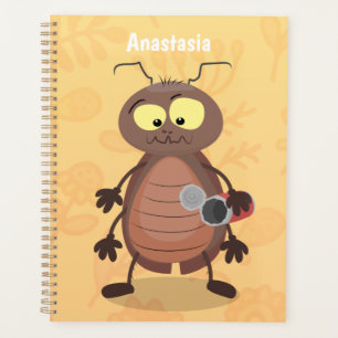 Agenda Caricatura divertida de una cucaracha linda