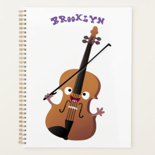 Agenda Caricatura musical divertida en violín