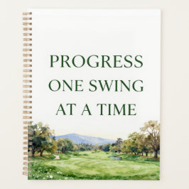 Agenda Carpeta de archivos de acuarela de golf 