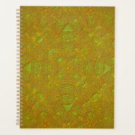 Agenda Carpeta de Mandala de Damasco de Cítricos
