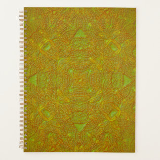 Agenda Carpeta de Mandala de Damasco de Cítricos