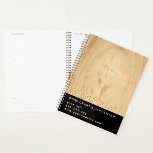 Agenda Carpintería profesional moderna y minimalista