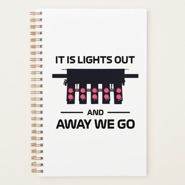 Agenda Carreras Race Start Race Car Se Enciende Diciendo (Anverso)