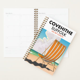 Agenda Cartel de viaje de Covehithe suffolk beach