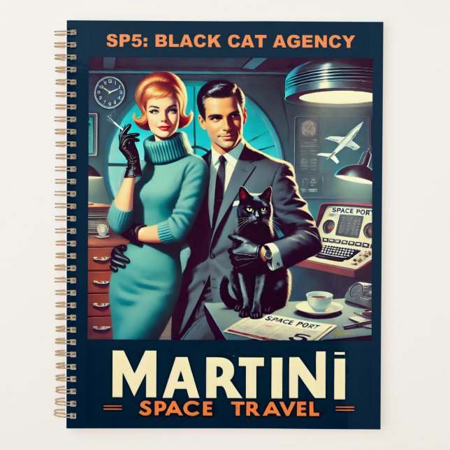 Agenda Cartel de viaje espacial Martini SP5: Agencia de g (Anverso)