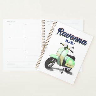 Agenda Cartel de viaje vintage de Ravena Italia