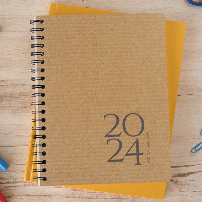 Agenda Cartón marrón natural semanal (Subido por el creador)