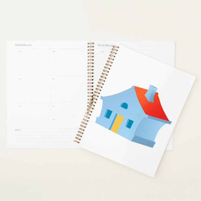 Agenda Casa de Dibujos Animados Caprichosa Hogar Colorido (Subido por el creador)