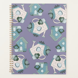 Agenda Casa para pájaros diseño púrpura
