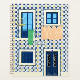 Agenda Casa portuguesa de Lisboa con azulejos y pájaro