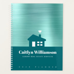 Agenda Casa profesional del corredor inmobiliario verde v