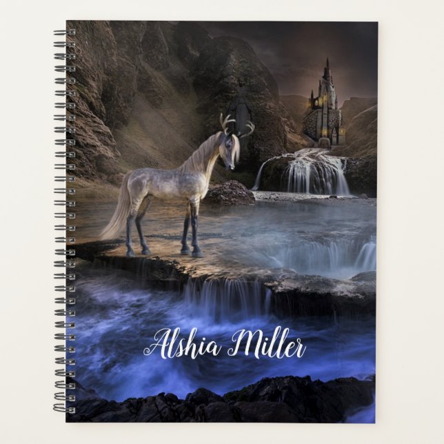 Agenda Cascada de Fantasía y castillo (Anverso)