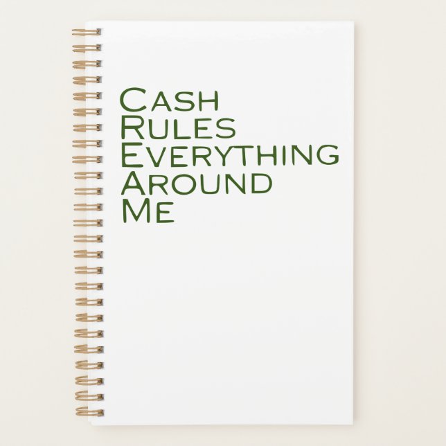 Agenda Cash Rules Todo A Mi Alrededor (Anverso)