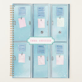 Agenda Casilleros azules de escuela secundaria