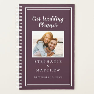 Agenda Cassis de Foto Personalizada Rosa y Blanco Chic Bo