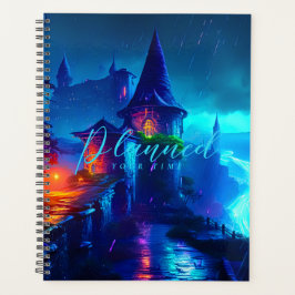 Agenda Castillo de Fantasía Cyberpunk Mágico Neon Nocturn