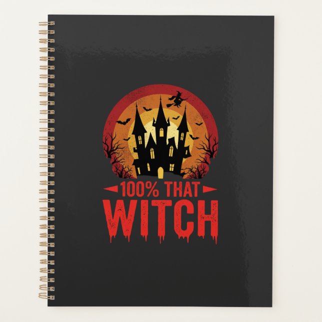 Agenda Castillo de Halloween de Esa Bruja 100% (Anverso)