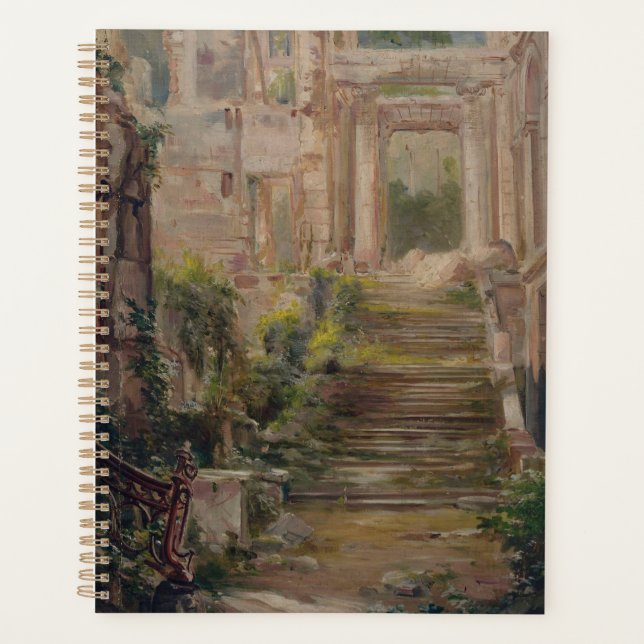 Agenda Castillo de Saint-Cloud Ruins Stairs (Anverso)