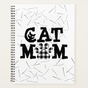 Agenda Cat Mom Pawprint con hemisferias de gato