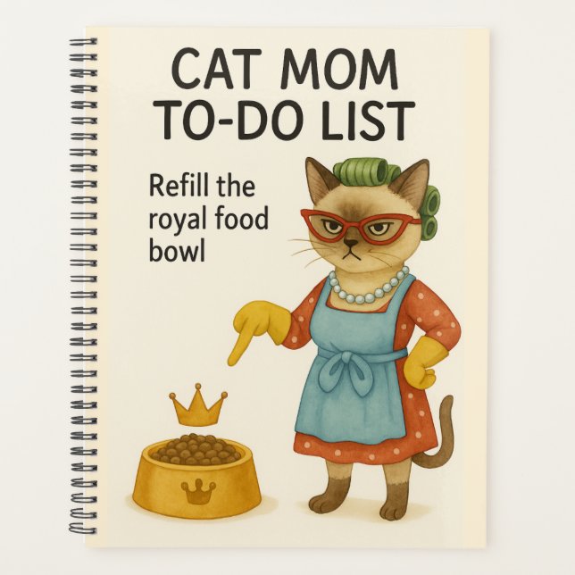 Agenda Cat Mom to do list  (Anverso)