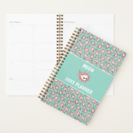 Agenda Cat Paisley - Coral y menta