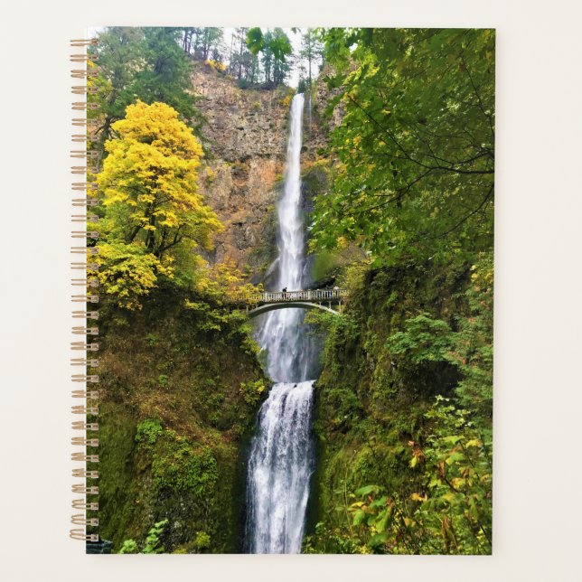 Agenda Cataratas Multnomah, desfiladero del río Columbia, (Anverso)