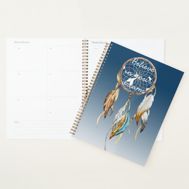 Agenda Catcher de los sueños de Navy Blue Ombre (Demostración)