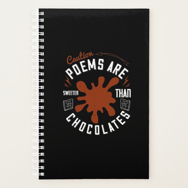Agenda Caution Poems Are Sweeter Than Chocolates (Anverso)
