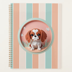 Agenda Cavalier King Charles Pink Pastel Cortar papel