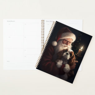 Agenda Cavalier King con Navidades festivos de Santa Clau