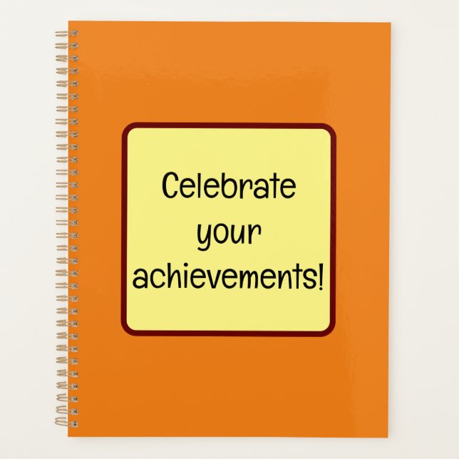 Agenda Celebra tus logros (Anverso)