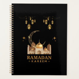 Agenda Celebración dorada floral de Ramadan Kareem