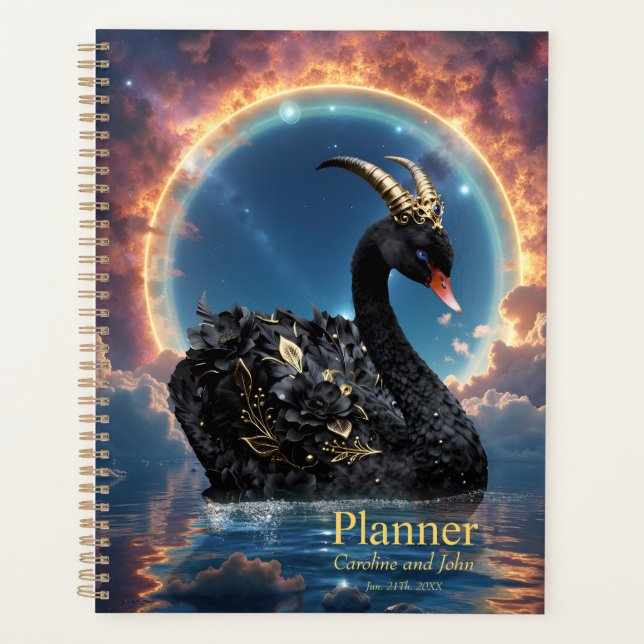 Agenda Celestial Black Swan Guardian of the Moonfire Veil (Anverso)