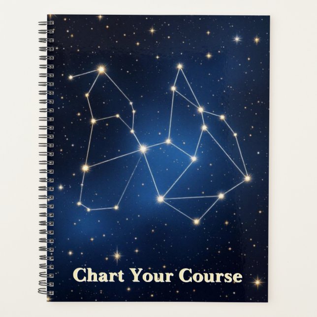 Agenda Celestial Constellation Map | Silver Foil Star Cha (Anverso)