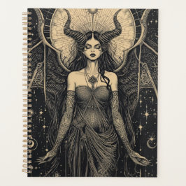Agenda Celestial Dark Angel Art Print | Occult Goddess Il