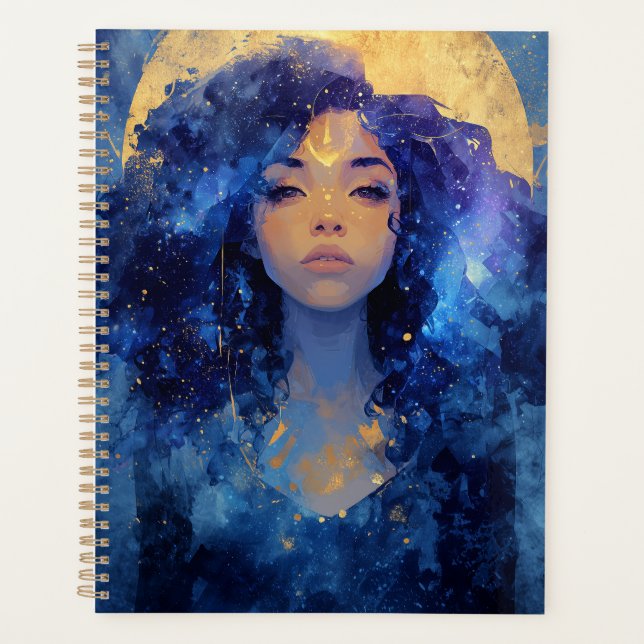 Agenda Celestial Moon Goddess Planner (Anverso)