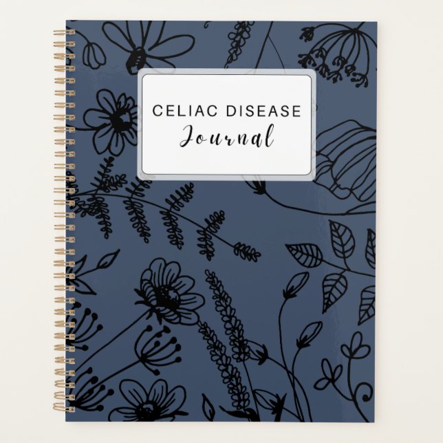 Agenda Celiac Disease Monthly Journal - Dark Grey (Anverso)