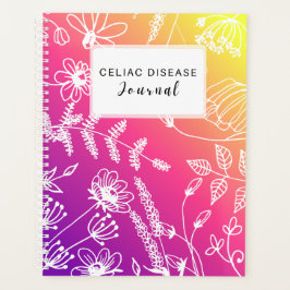 Agenda Celiac Disease Monthly Journal Purple Pink Yellow
