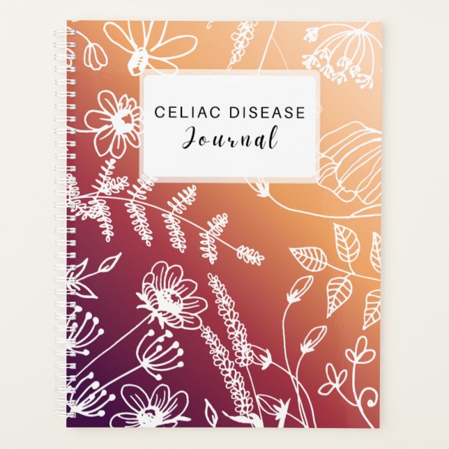 Agenda Celiac Disease Monthly Journal - Sunset Purple (Anverso)